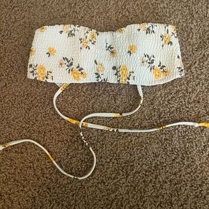 Hollister Strapless Flower Bikini